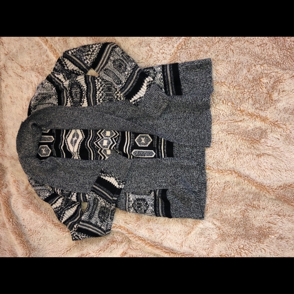 print cardigan